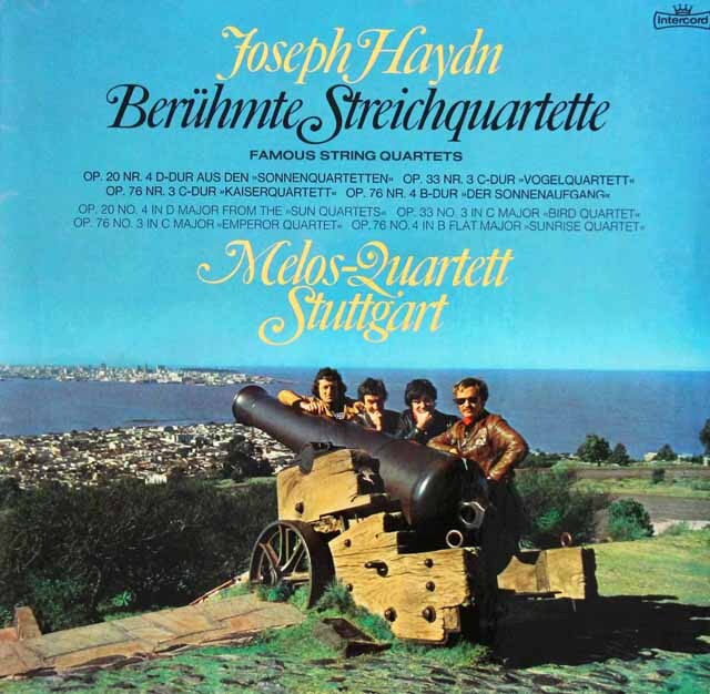 メロス四重奏団のハイドン/弦楽四重奏曲 第77番「皇帝」ほか　独Intercord　3794　LP レコード