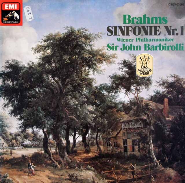 バルビローリのブラームス/交響曲第1番　独EMI　3794　LP レコード