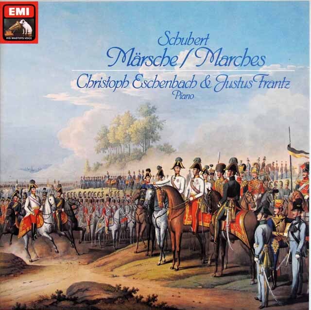 エッシェンバッハ、フランツのシューベルト/4手のピアノによる行進曲集　独EMI　3793　LP レコード