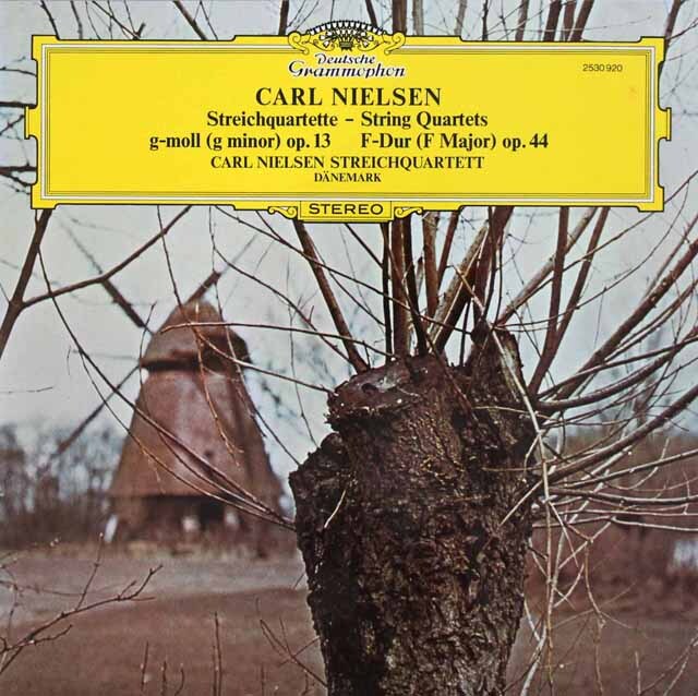カール・ニールセン四重奏団のニールセン/弦楽四重奏曲 第1、3番　独DGG　3793　LP レコード