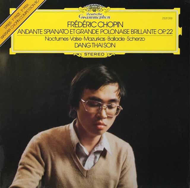 【直筆サイン入り】　ダン・タイ・ソン/ショパン・リサイタル　独DGG　3793　LP レコード