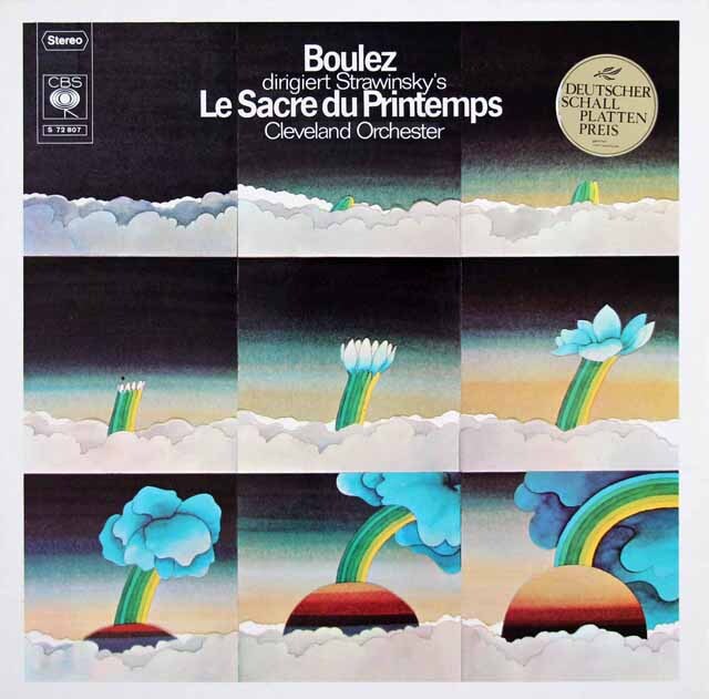 ブーレーズのストラヴィンスキー/「春の祭典」　独CBS　3408　LP レコード