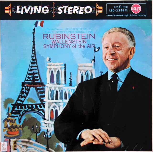 ルービンシュタインのサン=サーンス/ピアノ協奏曲第2番ほか 　独RCA　3793　LP レコード