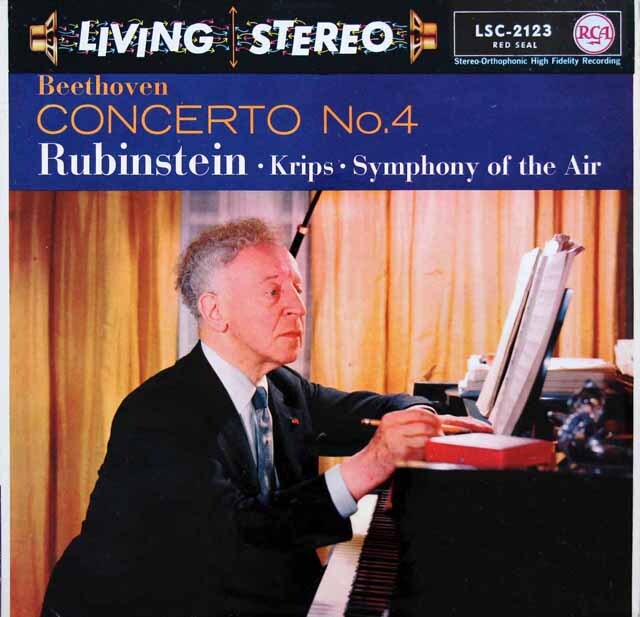 【独最初期盤】　ルービンシュタインのベートーヴェン/ピアノ協奏曲 第4番　独RCA　3793　LP レコード