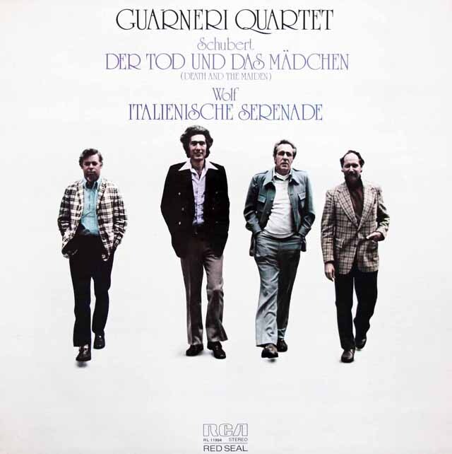ガルネリ四重奏団のシューベルト/弦楽四重奏曲第14番「死と乙女」ほか　 伊RCA　3793　LP レコード