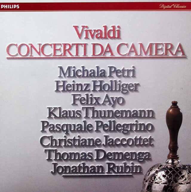 ペトリ、ホリガー、アーヨらのヴィヴァルディ/室内協奏曲集　蘭PHILIPS　3793　LP レコード