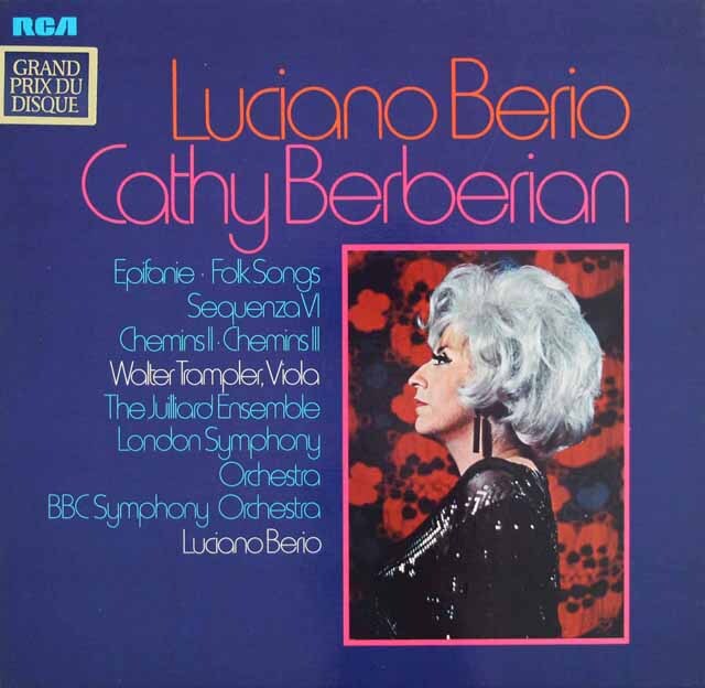 ベリオの自作自演/セクエンツァVIほか　 独RCA　3899　LP レコード