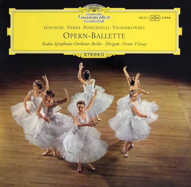 フリッチャイのオペラのバレエ音楽集　独DGG　3899　LP レコード