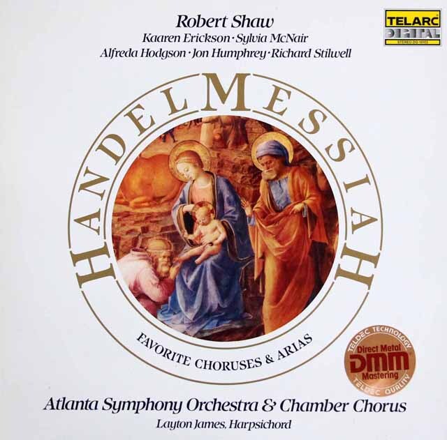 ショウのヘンデル/「メサイア」抜粋　独TELARC　3899　LP レコード