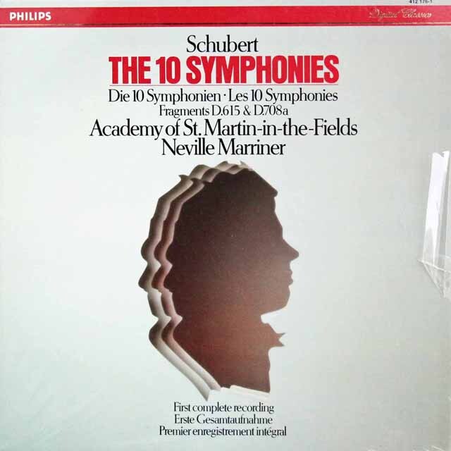 【未開封】　マリナーのシューベルト/交響曲全集　蘭PHILIPS　3899　LP レコード