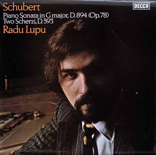 【オリジナル盤】　ルプーのシューベルト/ピアノソナタ第18番「幻想」ほか　英DECCA　3411　LP レコード