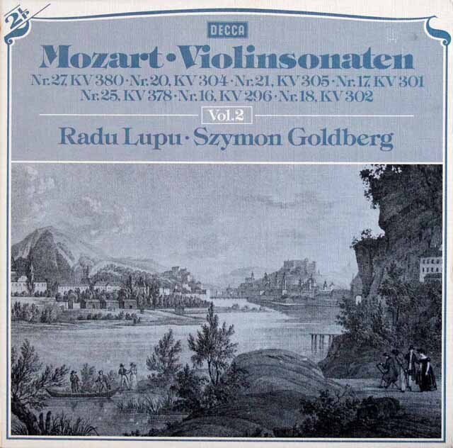 ルプー、ゴールドベルクのモーツァルト/ヴァイオリンソナタ集 vol.2　独DECCA　3411　LP レコード