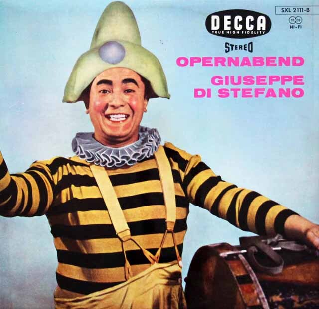 【独最初期盤】　ディ・ステファーノのオペラの夕べ（ジョルダーノ、プッチーニ、マスネ　ほか）　独DECCA　3898　LP レコード