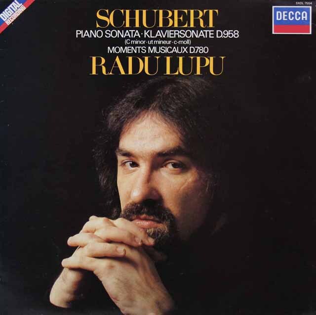 ルプーのシューベルト/ピアノソナタ第19番ほか　蘭DECCA　3413　LP レコード