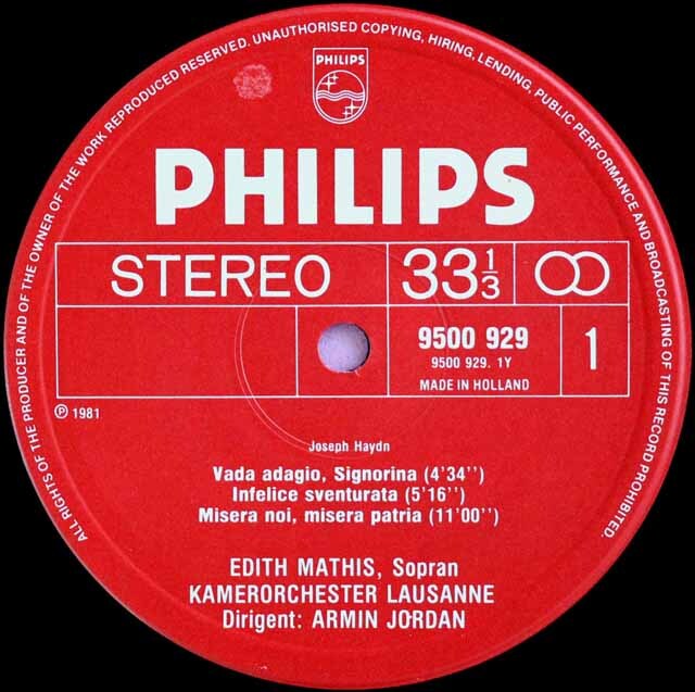 LP レコード マティスのハイドン/「オペラアリア集」 蘭PHILIPS 3413