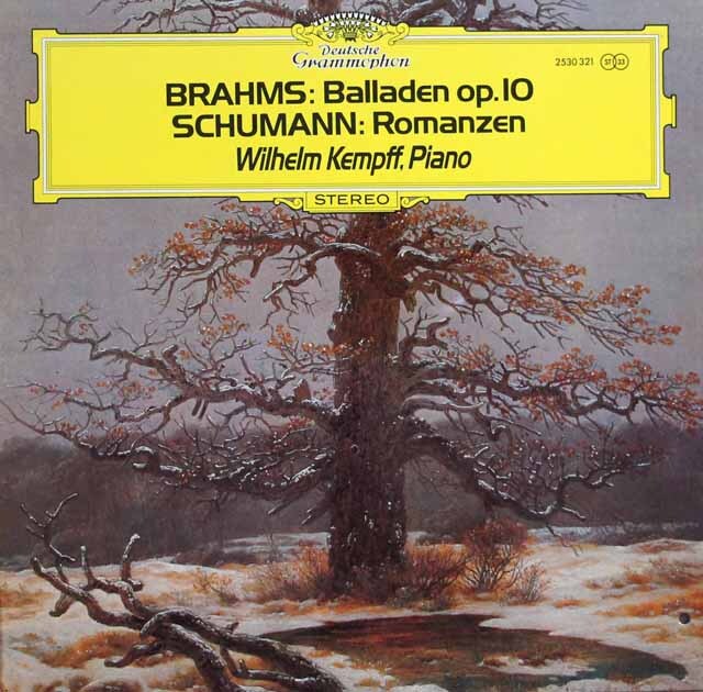 ケンプのブラームス/「4つのバラード」ほか　独DGG　3897　LP レコード