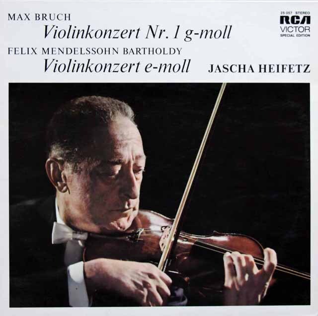 LP レコード ハイフェッツのブルッフ、メンデルスゾーン/ヴァイオリン