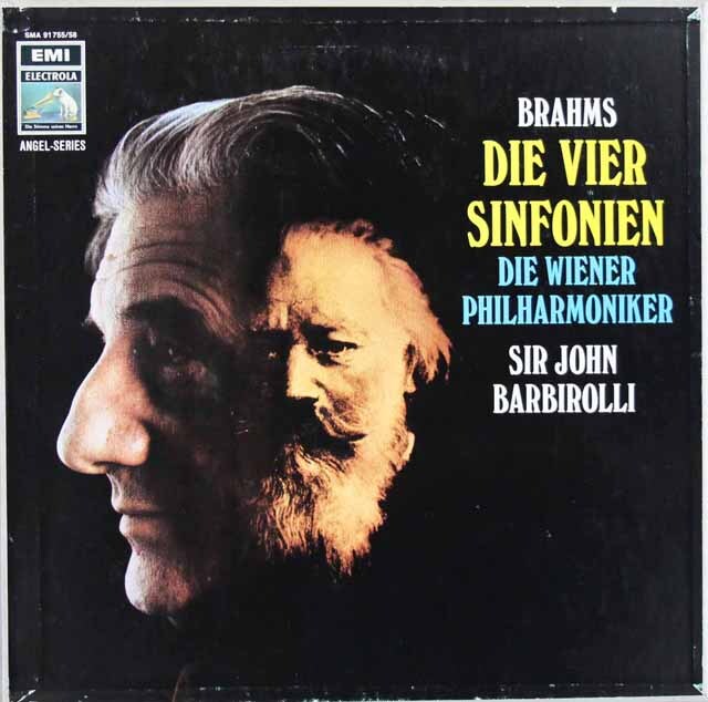 【独オリジナル盤】 バルビローリのブラームス/交響曲全集 独EMI 3897 LP レコード