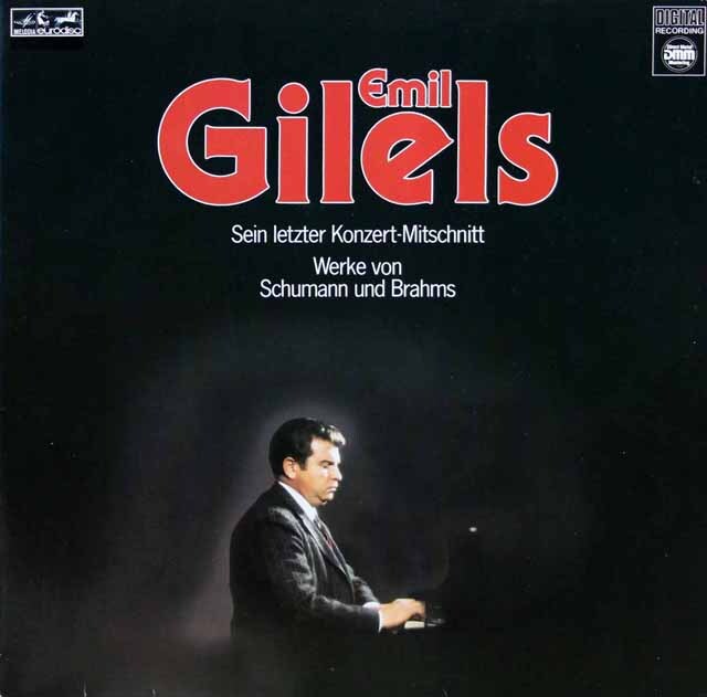 ギレリスの1984年東京ライブ（シューマン、ブラームス）　独eurodisc　3896　LP レコード
