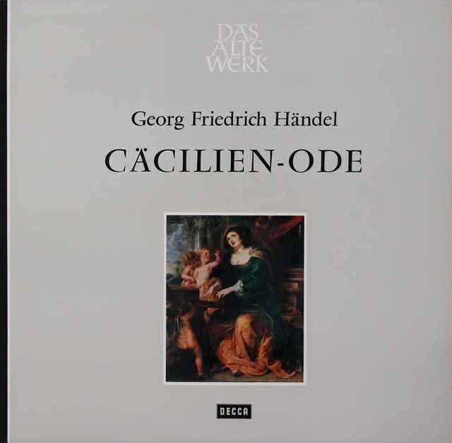 ウィルコックスのヘンデル/聖セシリアの祝日のための頌歌　独DECCA　3896　LP レコード