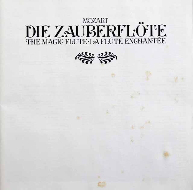 LP レコード ベームのモーツァルト/「魔笛」全曲 蘭DECCA 3421