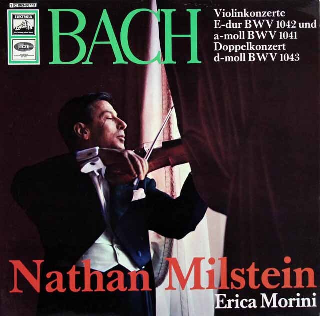 ミルシュタイン、モリーニのバッハ/2つのヴァイオリンのための協奏曲ほか　独EMI　3423　LP レコード