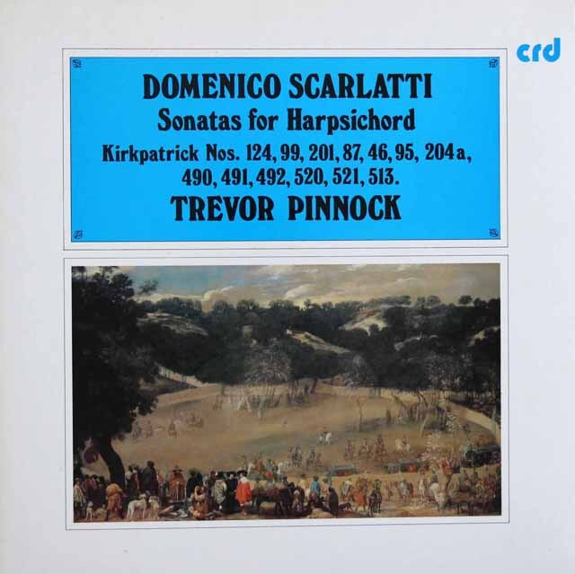 ピノックのスカルラッティ/ハープシコード（チェンバロ）ソナタ集　英crd　3423　LP レコード