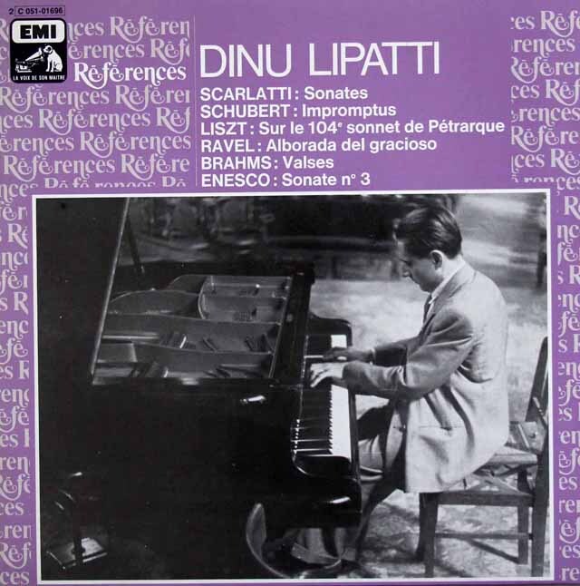 リパッティのスカルラッティ、シューベルトほかピアノ曲集　仏EMI(VSM)　3424　LP レコード