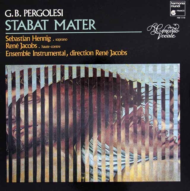 ヘニング＆ヤーコプスのペルゴレージ/スターバト・マーテル　★長岡鉄男の外盤A級セレクション第1巻25掲載盤　仏HM　3426　LP レコード