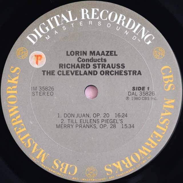 LP レコード マゼールのR.シュトラウス/「ドン・ファン」、「ティル