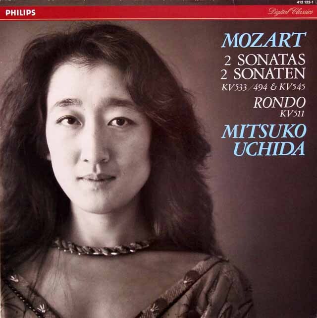 【直筆サイン入り】　内田のモーツァルト/ピアノソナタ第15、18番ほか　蘭PHILIPS　3428　LP レコード