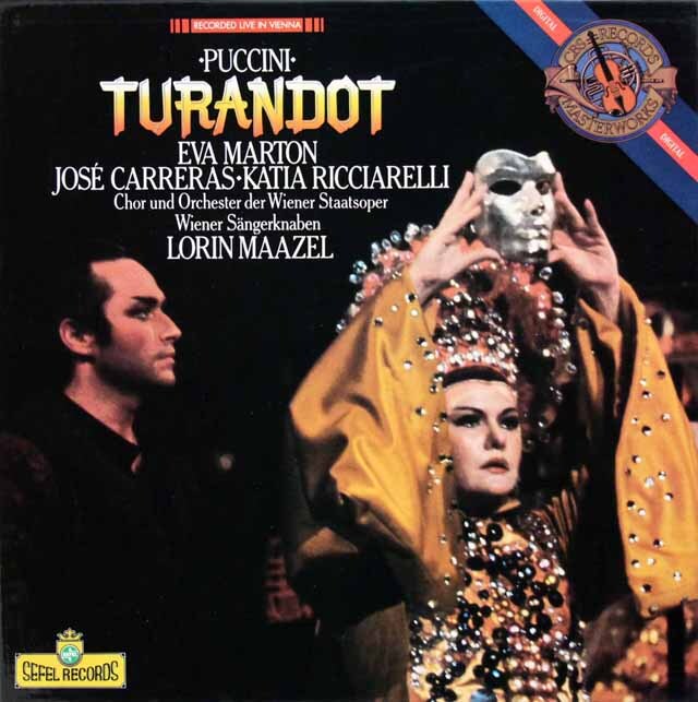 マゼールのプッチーニ/「トゥーランドット」全曲　蘭CBS　3428　LP レコード