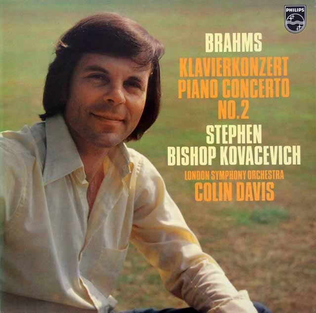 コヴァセヴィチ、デイヴィスのブラームス/ピアノ協奏曲第2番　蘭PHILIPS　3429　LP レコード