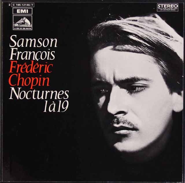 フランソワのショパン/夜想曲集（全19曲） 　仏EMI(VSM)　3432　LP レコード