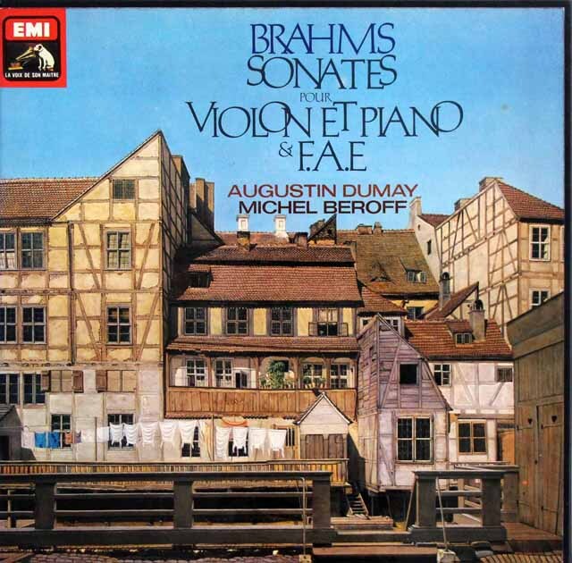 デュメイ&ベロフのブラームス/ヴァイオリン・ソナタ第1～3番ほか　仏EMI(VSM)　3434　LP レコード