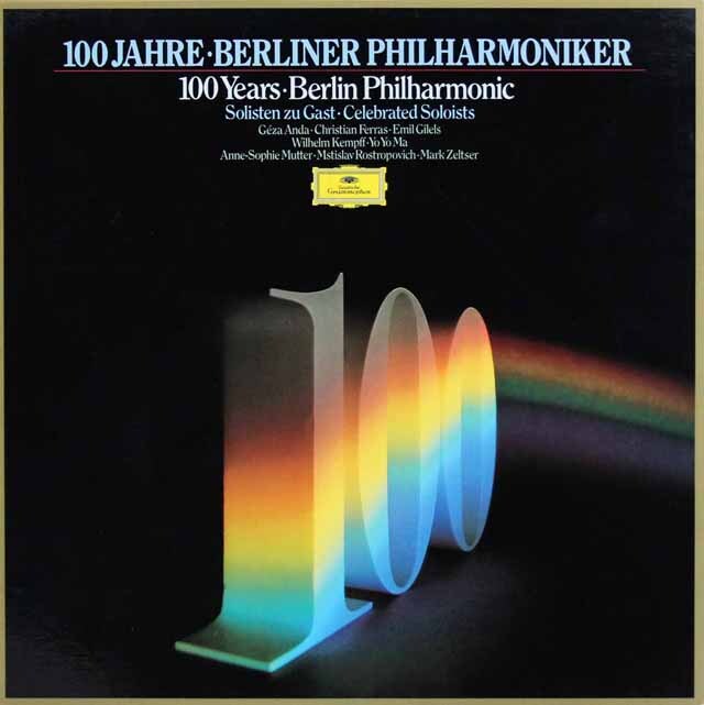「ベルリン・フィルハーモニーの100年」協奏曲編　独DGG　3434　LP レコード