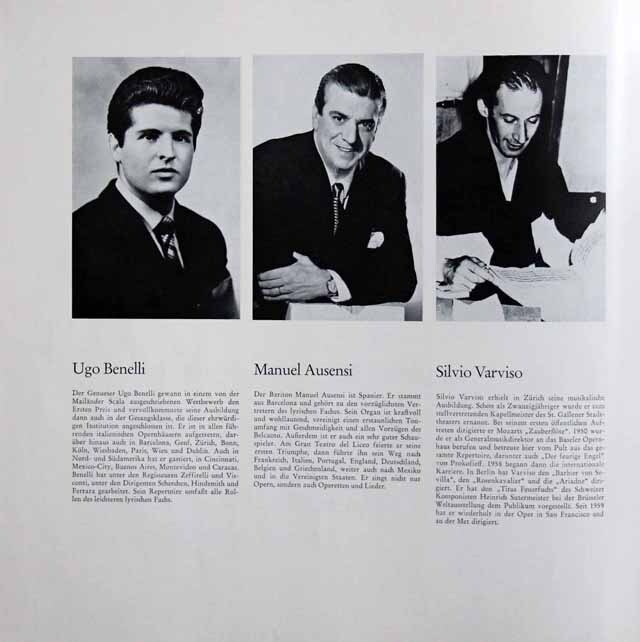 LP レコード ベルガンサ、ヴァルヴィーゾのロッシーニ/「セビリアの理髪師」全曲 独DECCA 3435