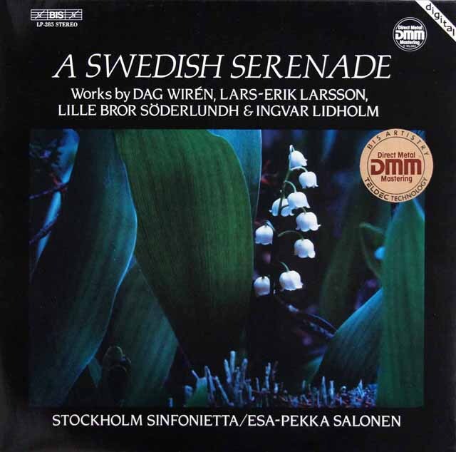 サロネンのスウェーデンのセレナード集　（ヴィレーン、ラーション、セーデルルンド、リードホルム）　独BIS　3437　LP レコード