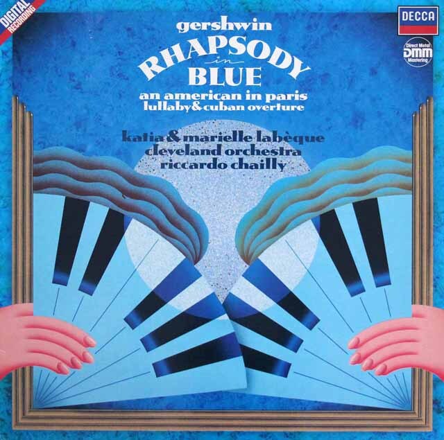 ラベック姉妹、シャイーのガーシュウィン/「ラプソディ・イン・ブルー」ほか　独DECCA　3437　LP レコード