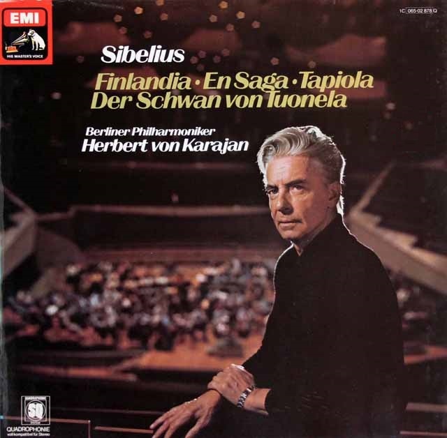 LP レコード カラヤンのシベリウス/「フィンランディア」ほか管弦楽曲集 独EMI 3437