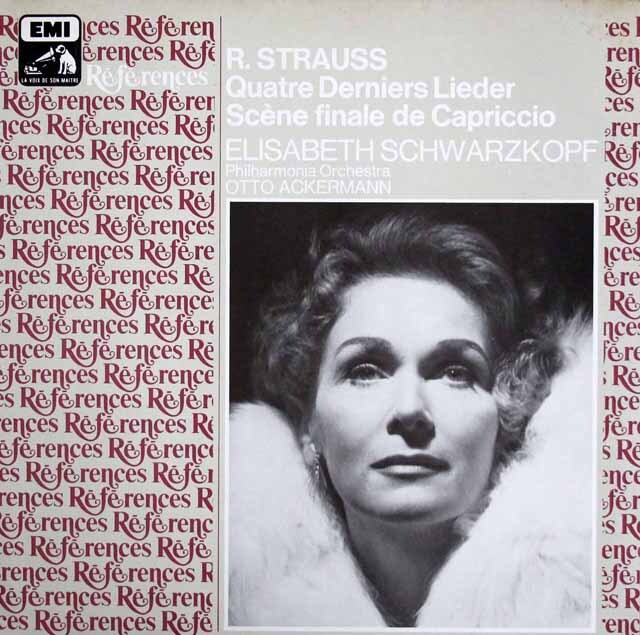 シュヴァルツコップのR.シュトラウス/「4つの最後の歌」ほか　仏EMI（VSM）　3437　LP レコード