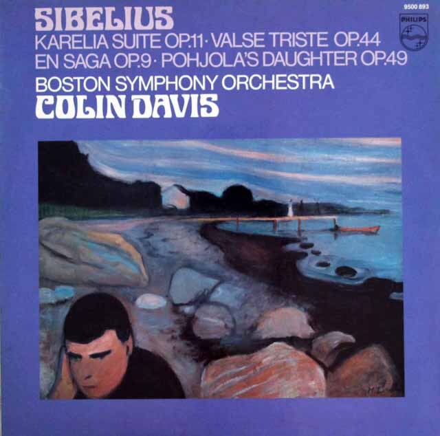 デイヴィスのシベリウス/カレリア組曲、悲しきワルツほか　蘭PHILIPS　3437　LP レコード
