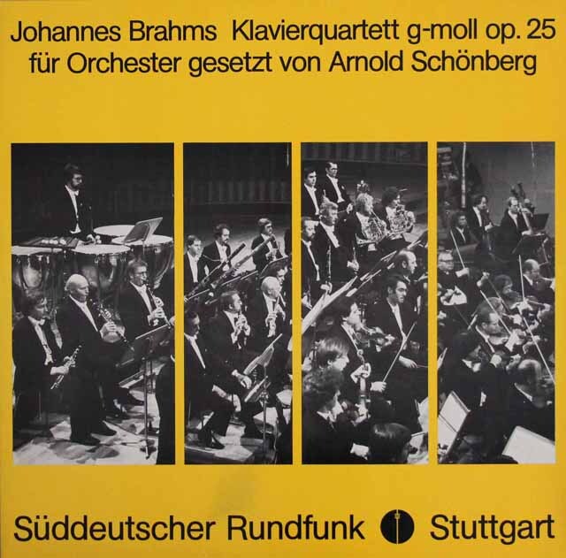 クーン、シュトゥットガルト放送交響楽団のブラームス（シェーンベルク編）/ピアノ四重奏曲（管弦楽編曲版）　独SWR　3437　LP レコード