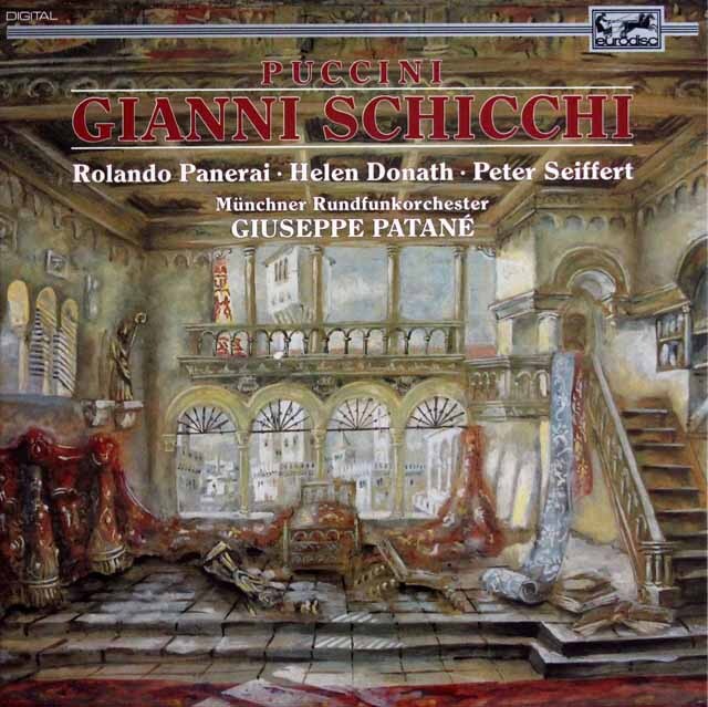 パネライ、パターネのプッチーニ/「ジャンニ・スキッキ」　独eurodisc　3437　LP レコード