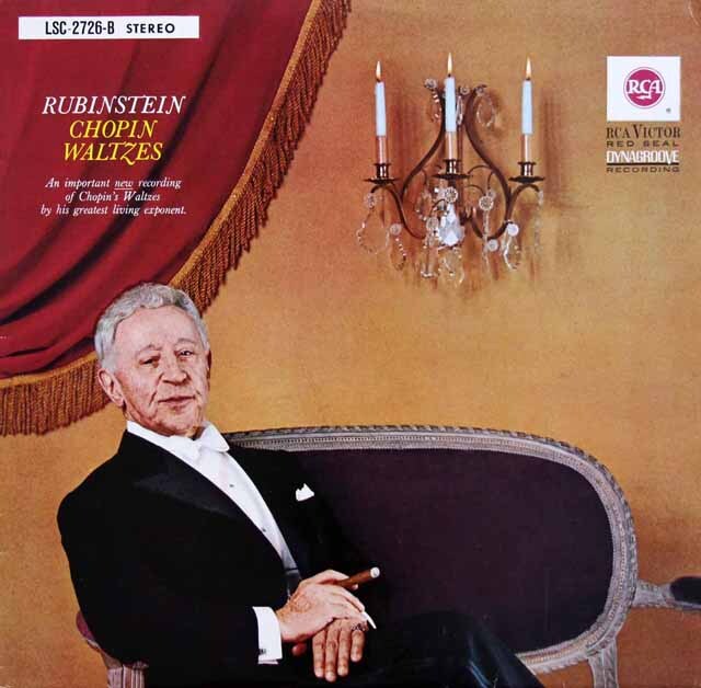 ルービンシュタインのショパン/ワルツ集　独RCA　3438　LP レコード