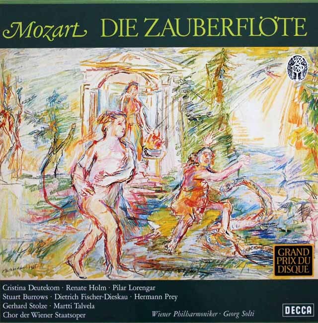 ショルティのモーツァルト/「魔笛」全曲　独DECCA　3438　LP レコード