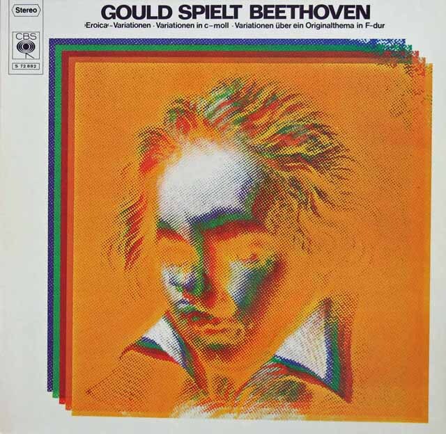 グールドのベートーヴェン/エロイカ変奏曲ほか　独CBS　3440　LP レコード