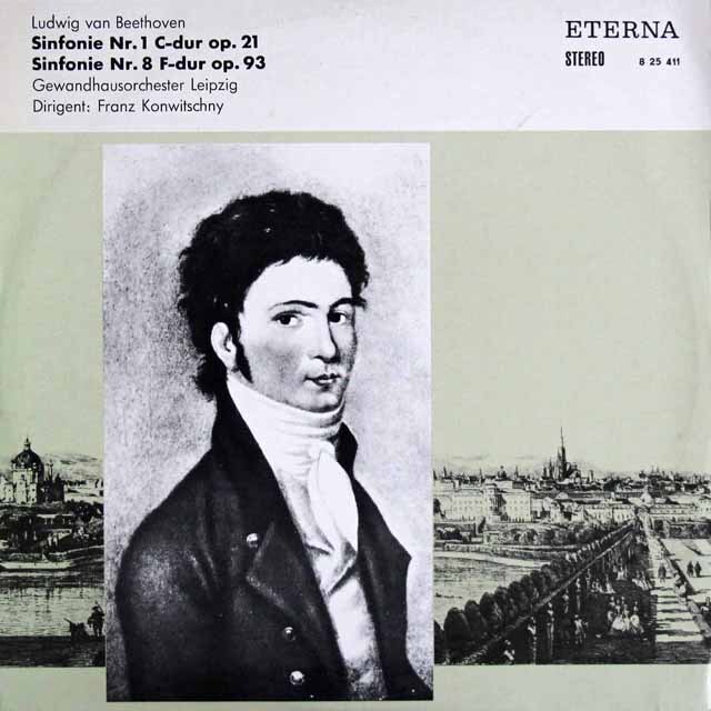 コンヴィチュニーのベートーヴェン/交響曲第1、8番　独ETERNA　3441　LP レコード