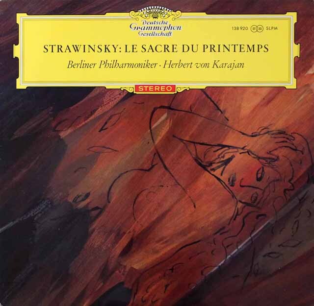 LP レコード 赤ステレオ 独最初期盤 カラヤンのストラヴィンスキー