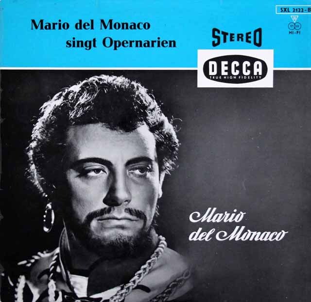 デル=モナコ、オペラを歌う　独DECCA　3443　LP レコード